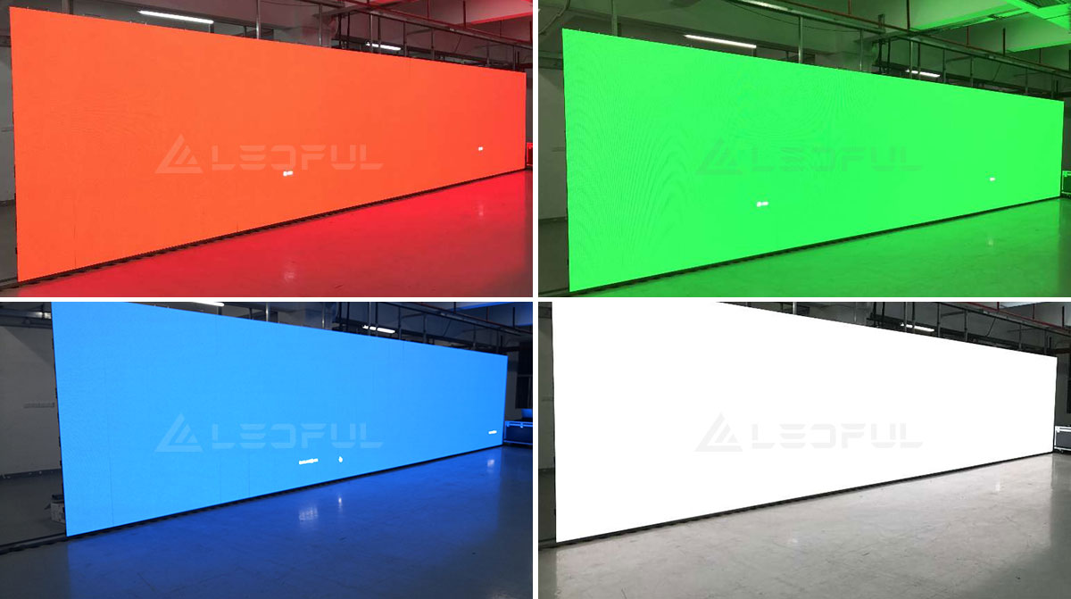 LED-Anzeige RGBW Farb alterung Leistung