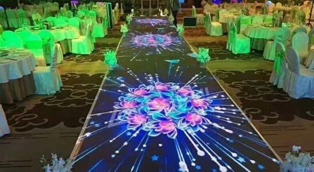 Interaktive Boden tanz LED-Anzeige für Hochzeits szene