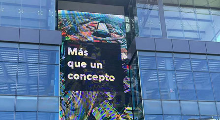 Gebäude fassade große Werbung LED-Billboard in Mexiko