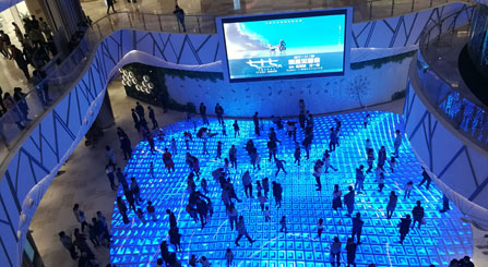 LEDFUL Boden interaktive LED-Anzeige für Star Meeting