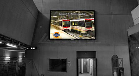 Ungarn Metro Front Service LED-Bildschirm