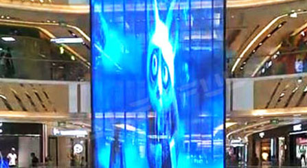 Einkaufs zentrum Indoor Riesiger transparenter LED-Bildschirm