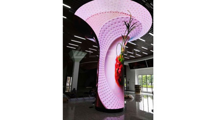 Flexible weiche LED-Anzeige für säulenförmige Installation