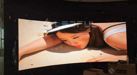 Korea Indoor Curved HD Werbung LED Anzeige