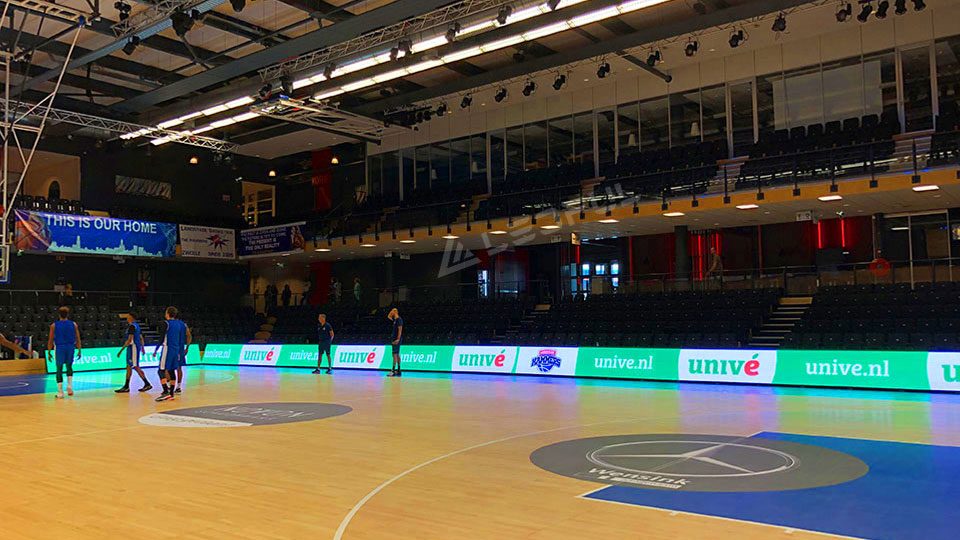 netherlands basketball stadium led display show on tv 5