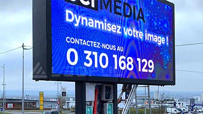 Frankreich Outdoor Street Doppelseitiges Werbe display