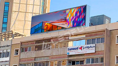 Kuwait Outdoor Dach montiert Werbung LED-Display