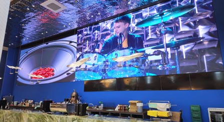 Korea Große Indoor-LED-Videowand in der größten Zeitungs firma